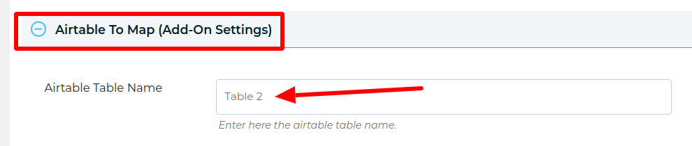 Airtable Table Account Settings